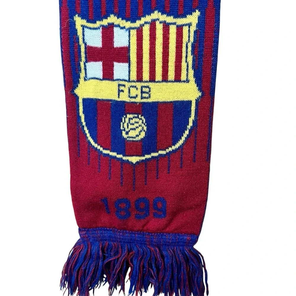 FC Barcelona Home Scarf 62 Inch Soccer Football Fan Club Blaugrna Catalonia Gift
